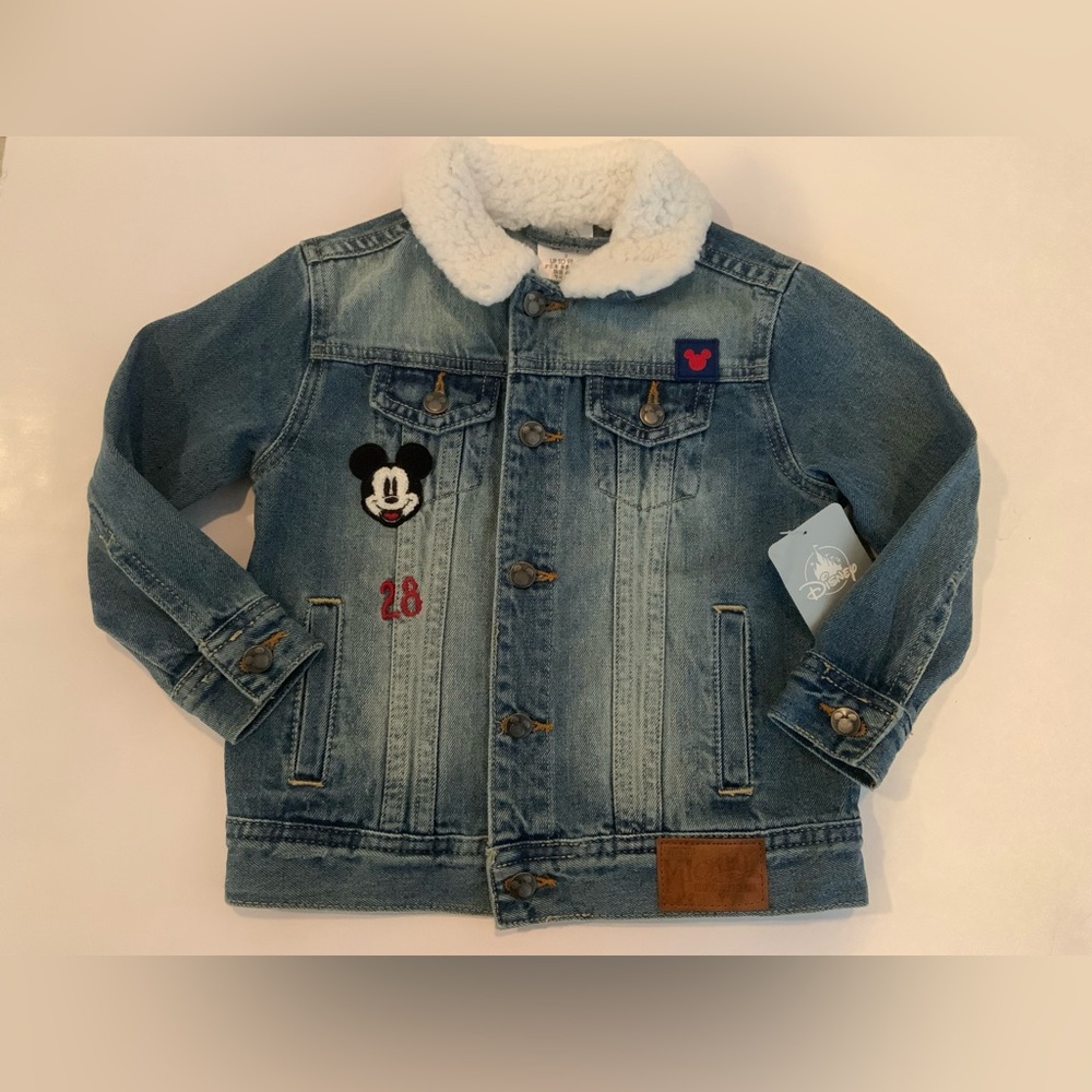 Disney Mickey Mouse Limited Edition Kids Denim Jacket Size 3 NWT - Picture 2 of 10